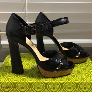 Gianni Black Platform Heel